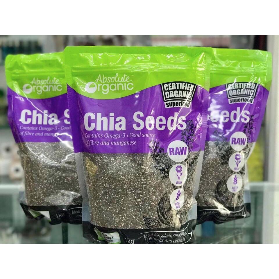 [Hàng Sẵn] Hạt chia Úc Absolute Organic siêu ngon tốt cho sức khỏe 1kg