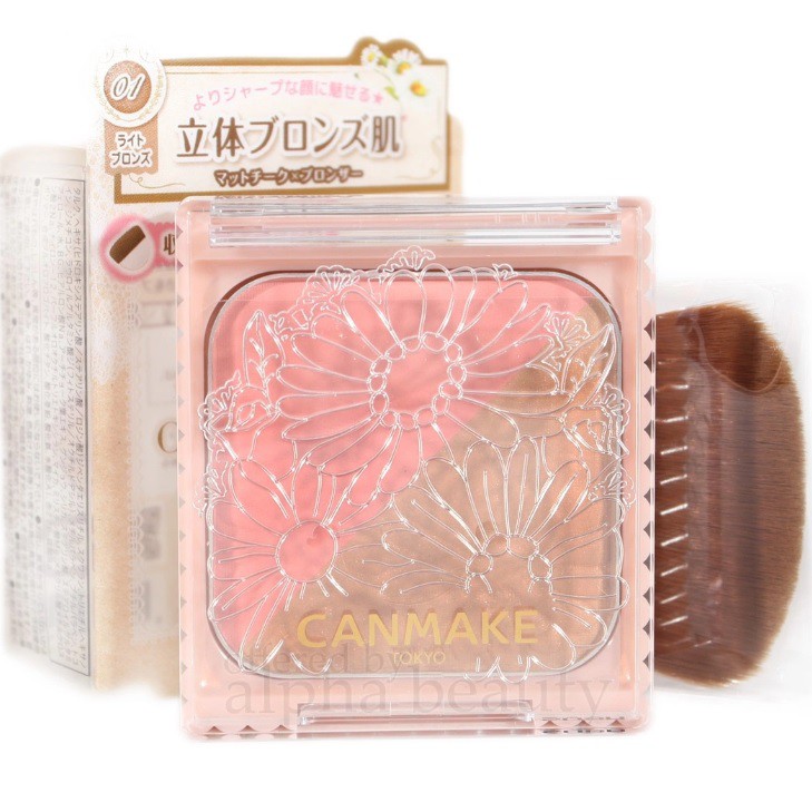 Phấn má tạo khối Canmake 2in1 Cheek & Bronzer - Nhật Bản