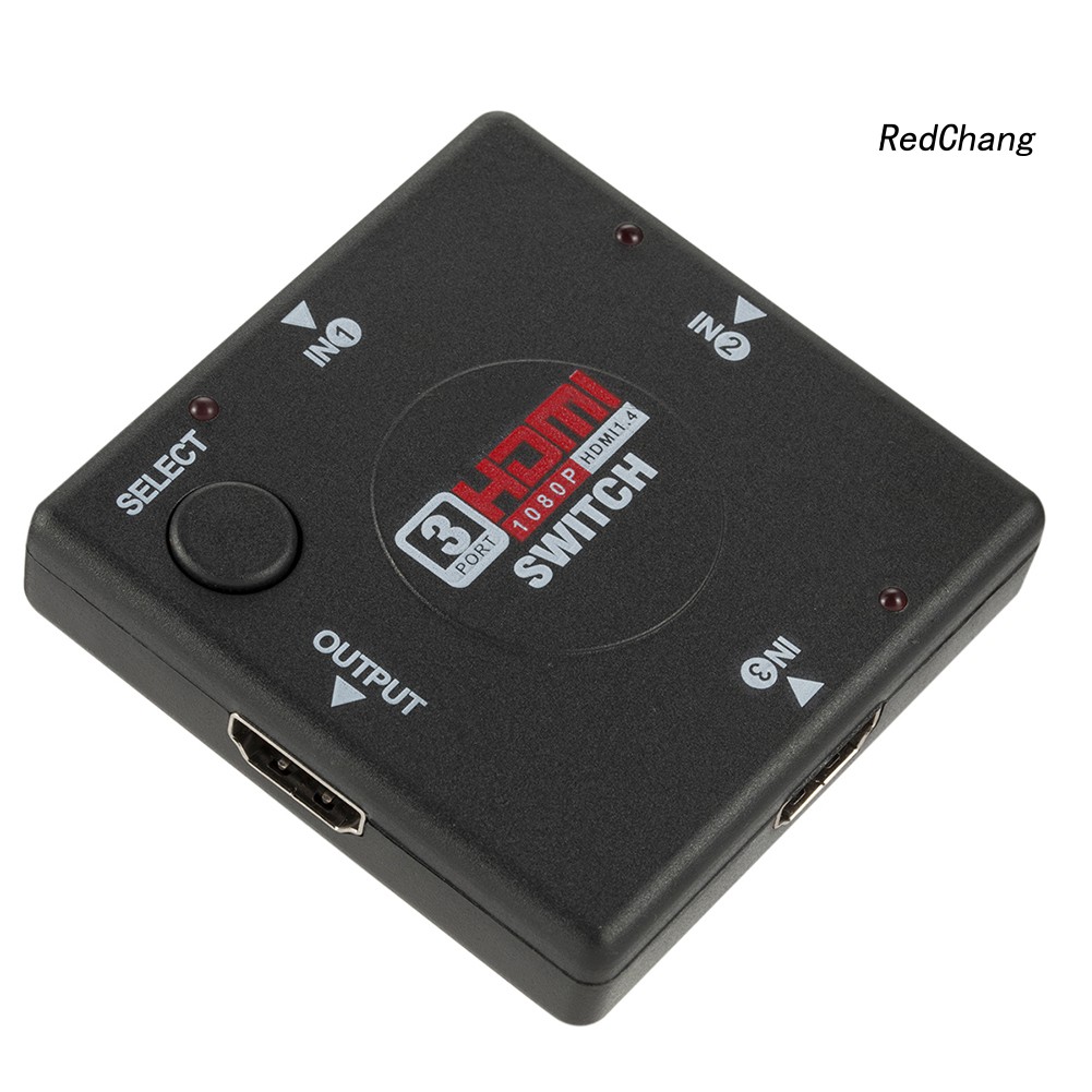 Bộ chia 3 cổng HDMI 1080P kích thước cầm tay cho HDTV PS3 SPQ