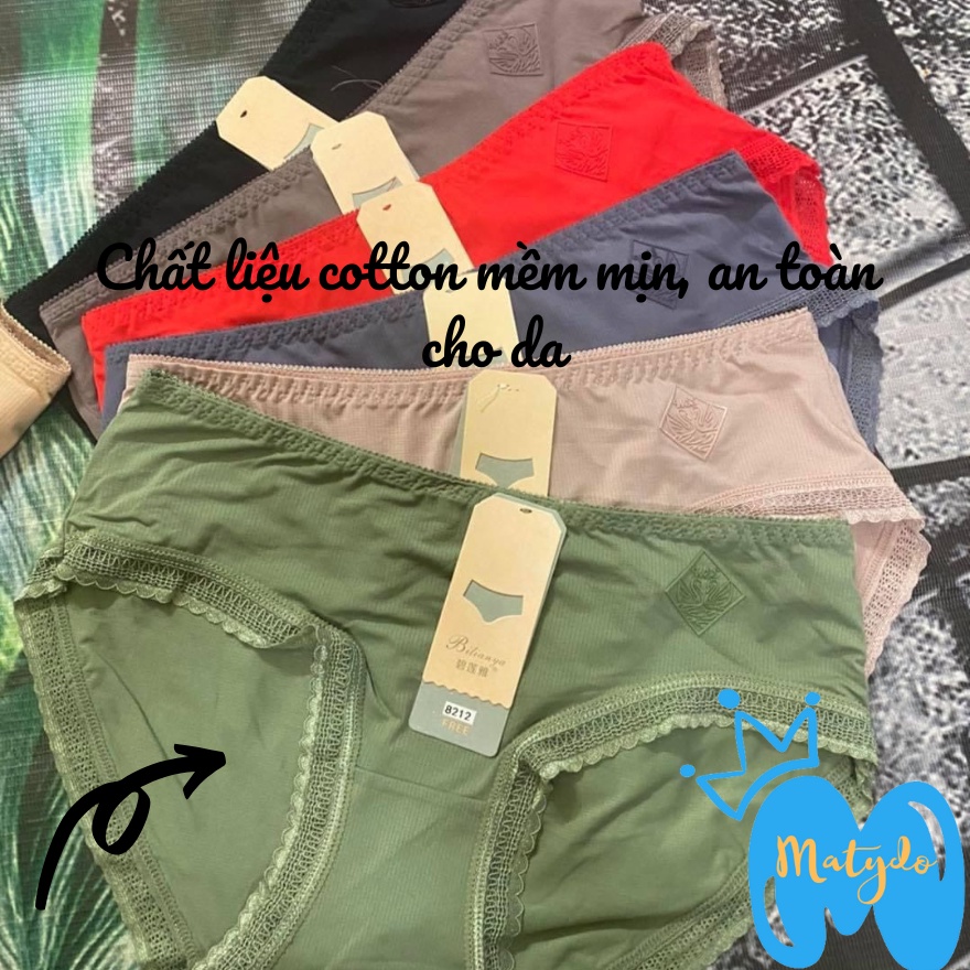 Quần lót nữ cotton freesize viền mềm mại MATYDO co giãn 4 chiều cho 45-60kg QL8212