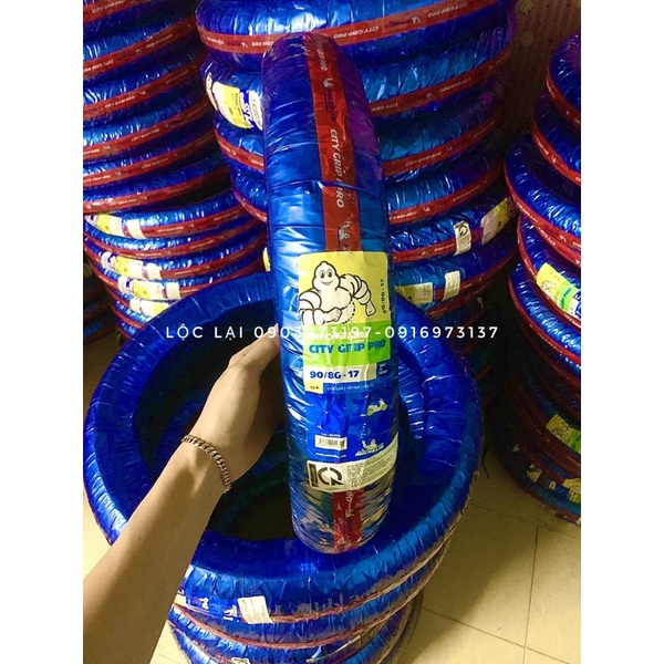 Vỏ michelin city grip pro loại không ruột size 17