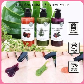 Sữa rửa mặt rau củ quả thải độc super vegitoks 300ml