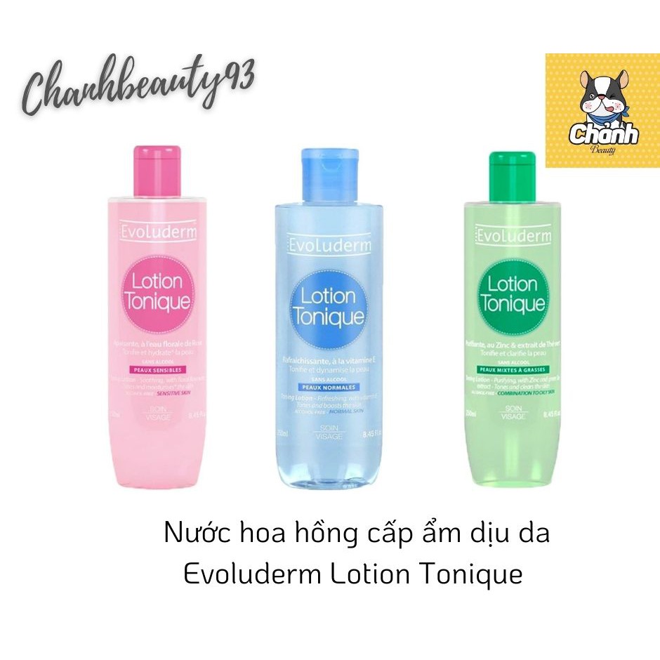Nước hoa hồng dịu da Evoluderm Lotion Tonique 250 mL