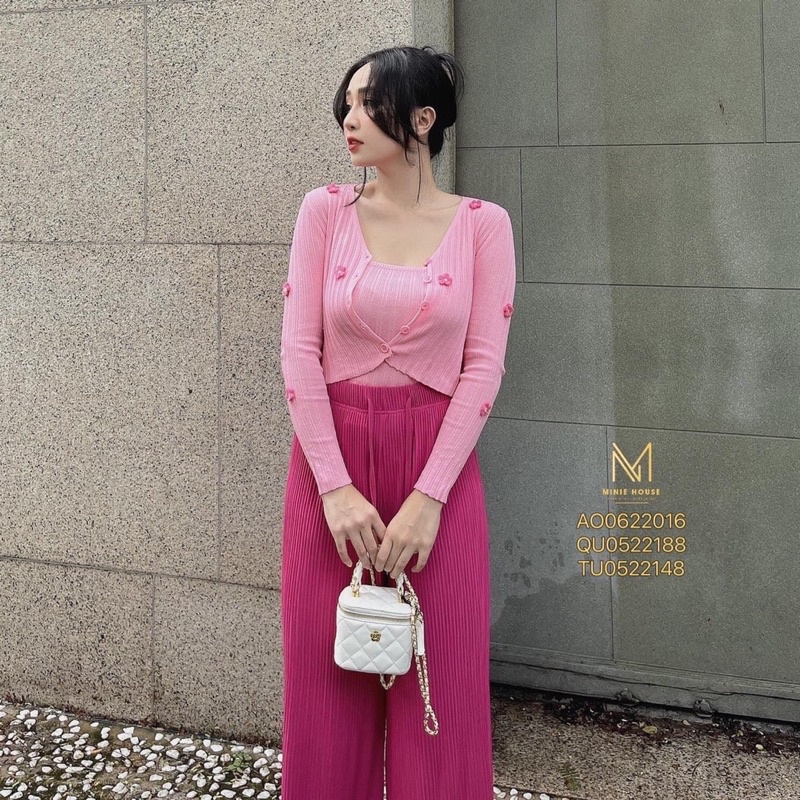 SÉT ÁO LEN CẶP HOA NỔI ĐIỆU ĐÀ QUẢNG CHÂU MS16552