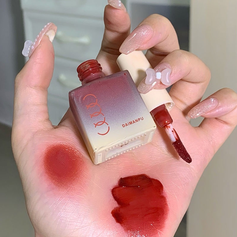 Son Bóng Dạng Thạch Hình Viên Đá Nhỏ Dễ Thương Hiệu Ứng Gương Không Phai Màu