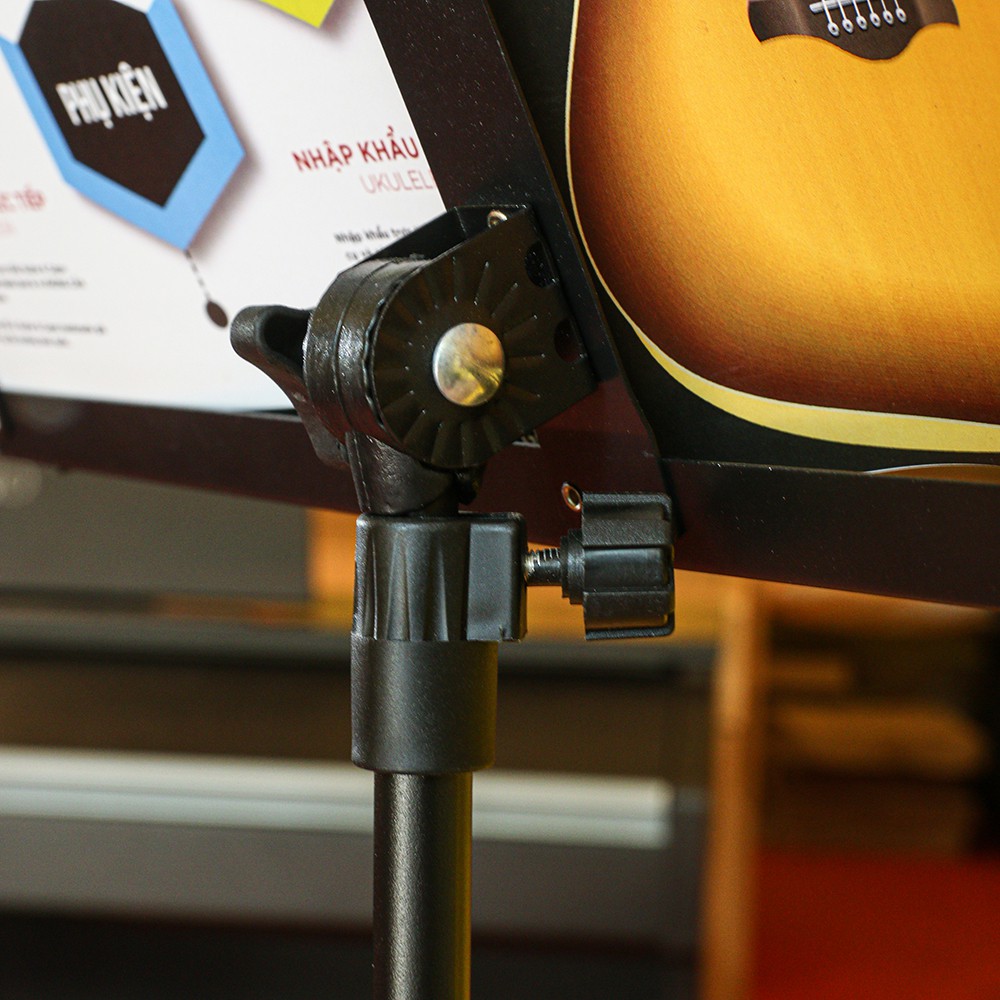 Giá để sổ nhạc - gấp gọn, chắc chắn, có thanh giữ trang khỏi bị lật- Hero guitar Đà Nẵng