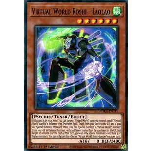 Thẻ bài Yugioh - TCG - Virtual World Roshi - Laolao / PHRA-EN011'