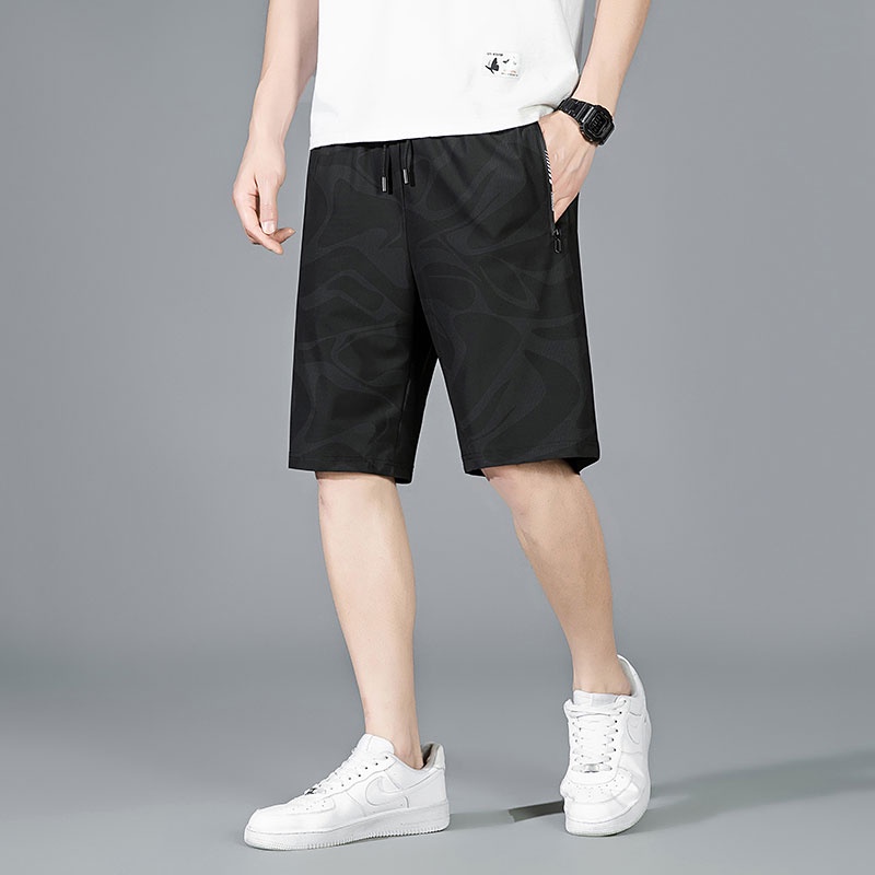 Quần Short Thể Thao Chất Liệu Lụa Mát Mỏng Nhanh Khô Thời Trang Mùa Hè Cho Nam