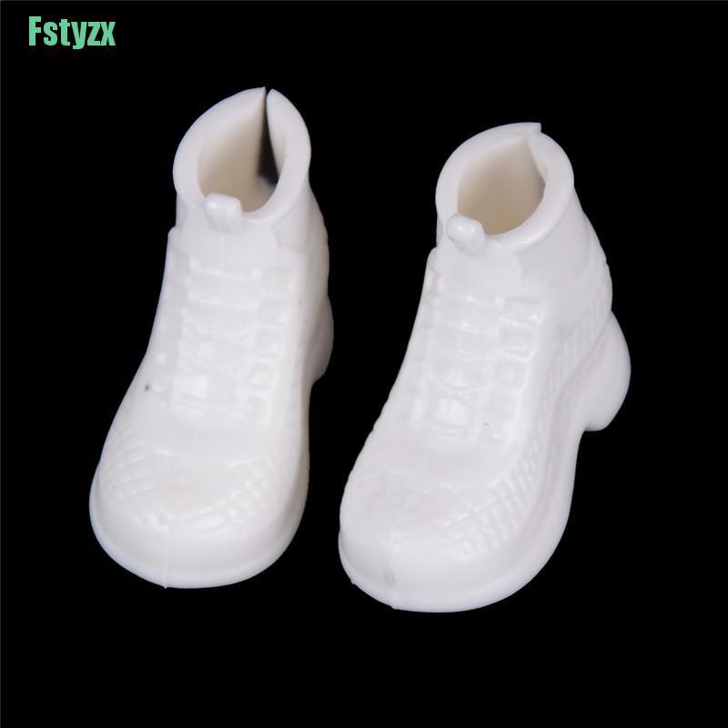 fstyzx 10 Pairs White Doll Sneakers Shoes Dolls Accessories Gift