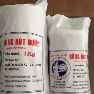 Bông gòn cuộn y tế 1kg, 500gr (Bông hút nước)