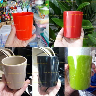 10 Ly nhựa 6.2 x 7.6 cm ~ 160ml uống nước ca melamine cốc uống trà đen xang vàng - cup mug SF-LY05