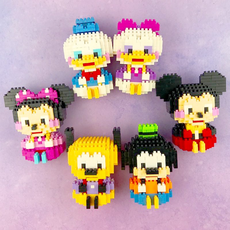 Bộ Đồ Chơi Lắp Ráp Hình Hoạt Hình Dành Cho Bé Đồ chơi lắp ráp - hạt nhỏ 3D phong cách Disney tiện dụng trang trí/giáo dục trẻ em