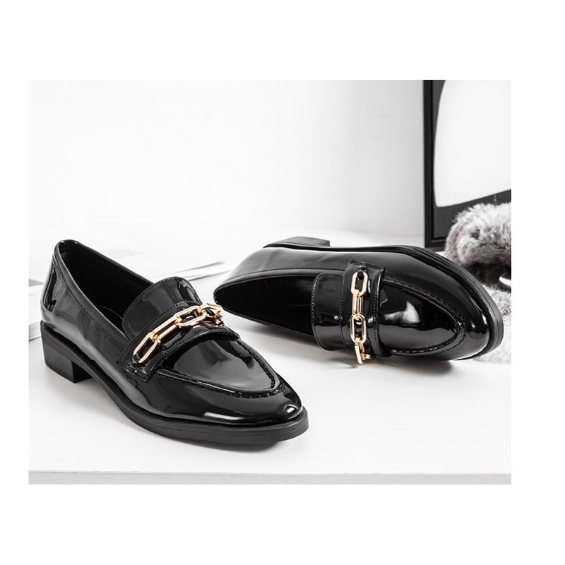 Giày Loafer thanh lịch da bóng (có ảnh thật) | BigBuy360 - bigbuy360.vn