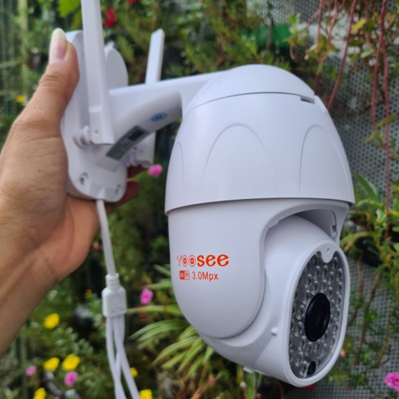 Camera IP wifi ngoài trời PTZ Yoosee INTELLIGENT 2.0MP FullHD 1080P tích hợp 24 LED trợ sáng, 12 LED hồng ngoại (Trắng)