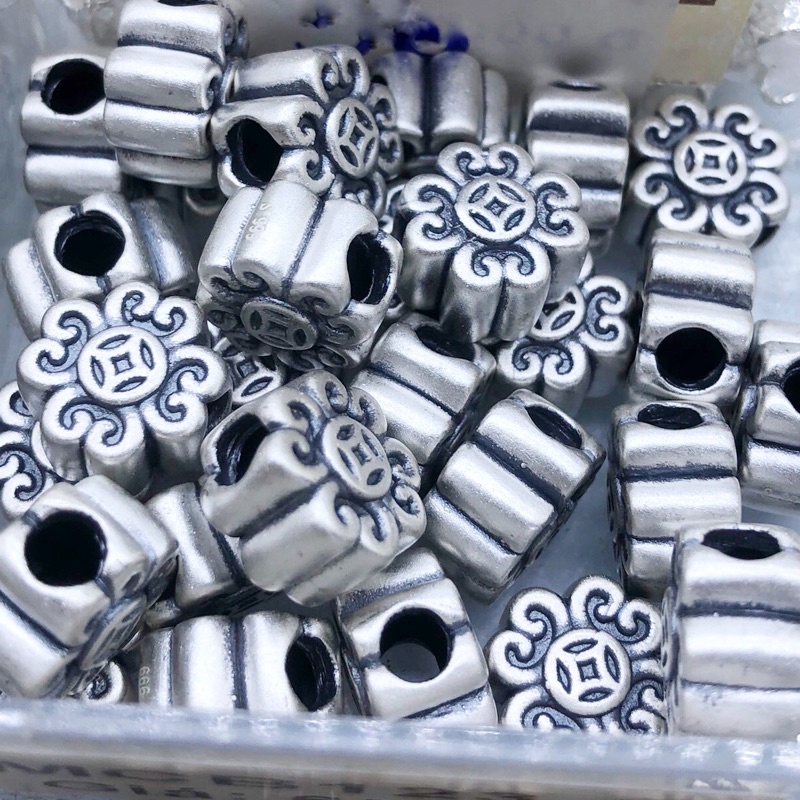 Charm bạc 3D họa tiết xu - MH737