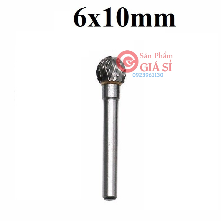 mũi khắc phay gỗ đầu tron chân 6ly bằng hợp kim ❤️freeship❤️