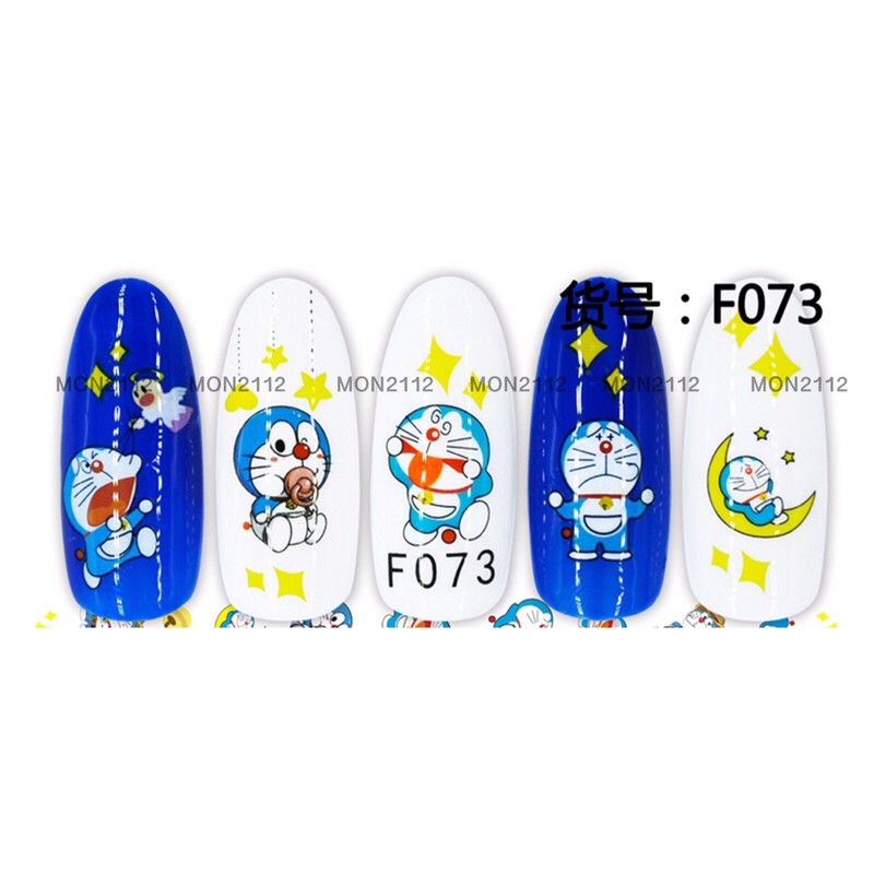 Sticker nail dán móng Doraemon Doremon