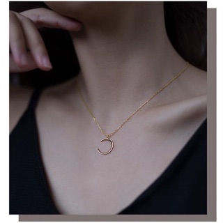 Dây chuyền mặt trăng bạc