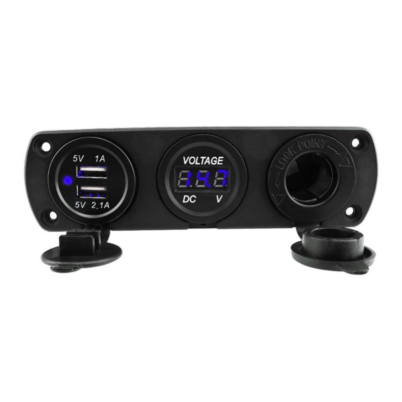 Tẩu Sạc Kỹ Thuật Số Hai Cổng USB 3.1A 12V- Cho Xe Hơi / Xe Tải / RV