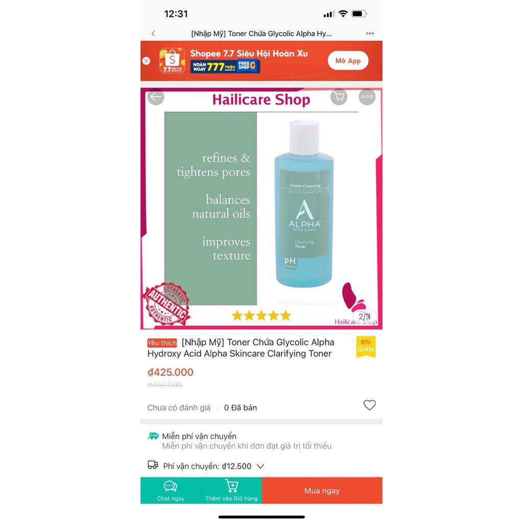 Nước hoa hồng làm sạch da se lỗ chân lông chứa AHA Glycolic ALPHA SKIN CARE CLARIFYING TONER (USA | BigBuy360 - bigbuy360.vn