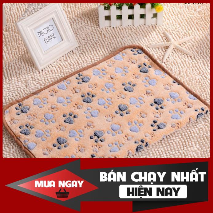 [Mã PET50K giảm Giảm 10% - Tối đa 50K đơn từ 250K] Chăn mền vải nhung siêu mềm mại cho chó mèo (kt 60*40cm) 0