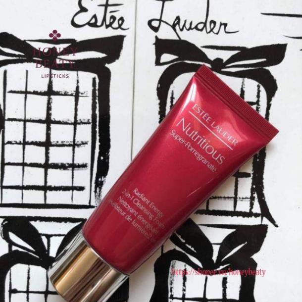 Sữa rửa mặt dưỡng da Estee Lauder Nutritious Super Pomegranate- Radiant Energy 2-in-1 Cleansing Foam 30ml