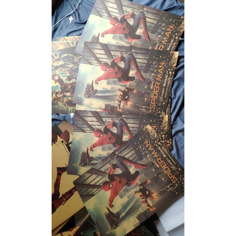 Poster tranh treo tường Người Nhện Spider-man 35x51 retro vintage