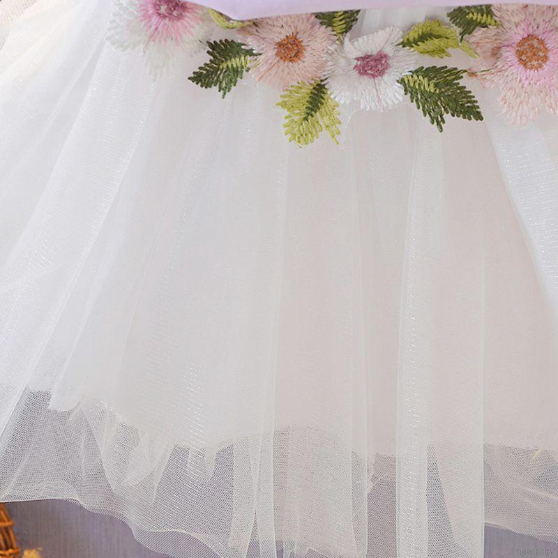 Bộ áo thun tay ngắn chân váy ren xòe ngắn dễ thương đáng yêu dành cho bé gái