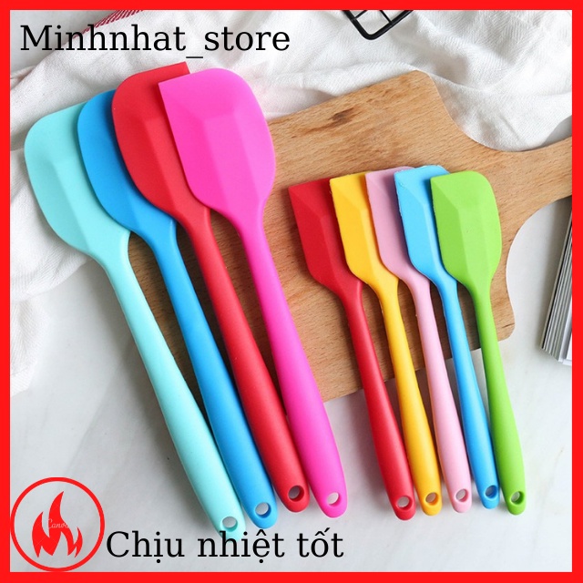 Thìa Trộn Bột,Phới Dẹt silicon,spatula