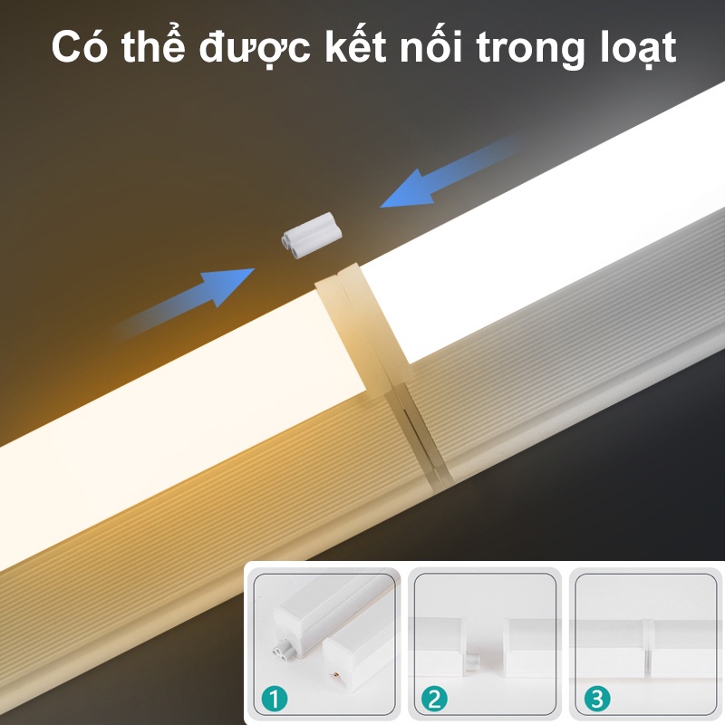 CHUANGYANG Thanh đèn led chống thấm nước công suất 6w 10w 20w dài 0.3m/0.5m 220V tiện dụng