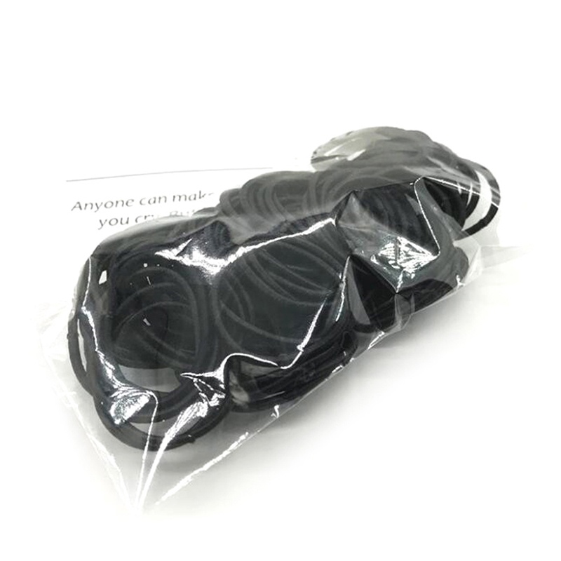 Set 100 Dây Buộc Tóc Nylon Co Giãn Nhiều Màu Sắc