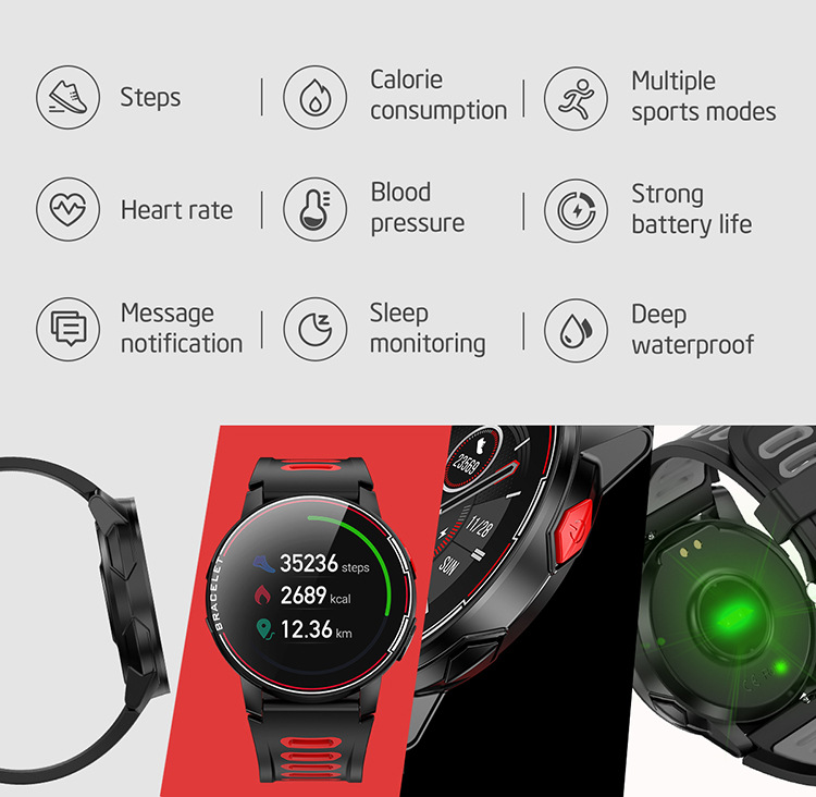 Mô hình nổ xuyên biên giới Màn hình màu L6 Thông tin vòng đeo tay thông tin thông tin đẩy nhắc nhở đồng hồ thể thao Bluetooth một thế hệ