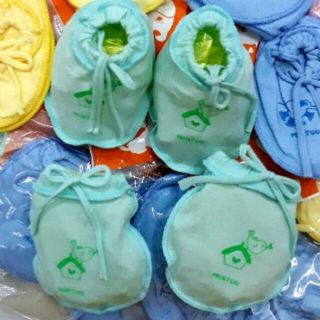 Set bao tay, chân buộc dây cho bé sơ sinh