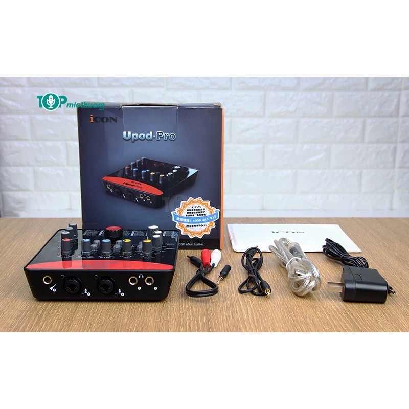 Combo Sound Card ICON PRO Mic PC K220 Đẳng Cấp . Chất Lượng Âm Thanh Cực Tốt , Độ Bền Cực Cao . Bảo Hành 12 Tháng