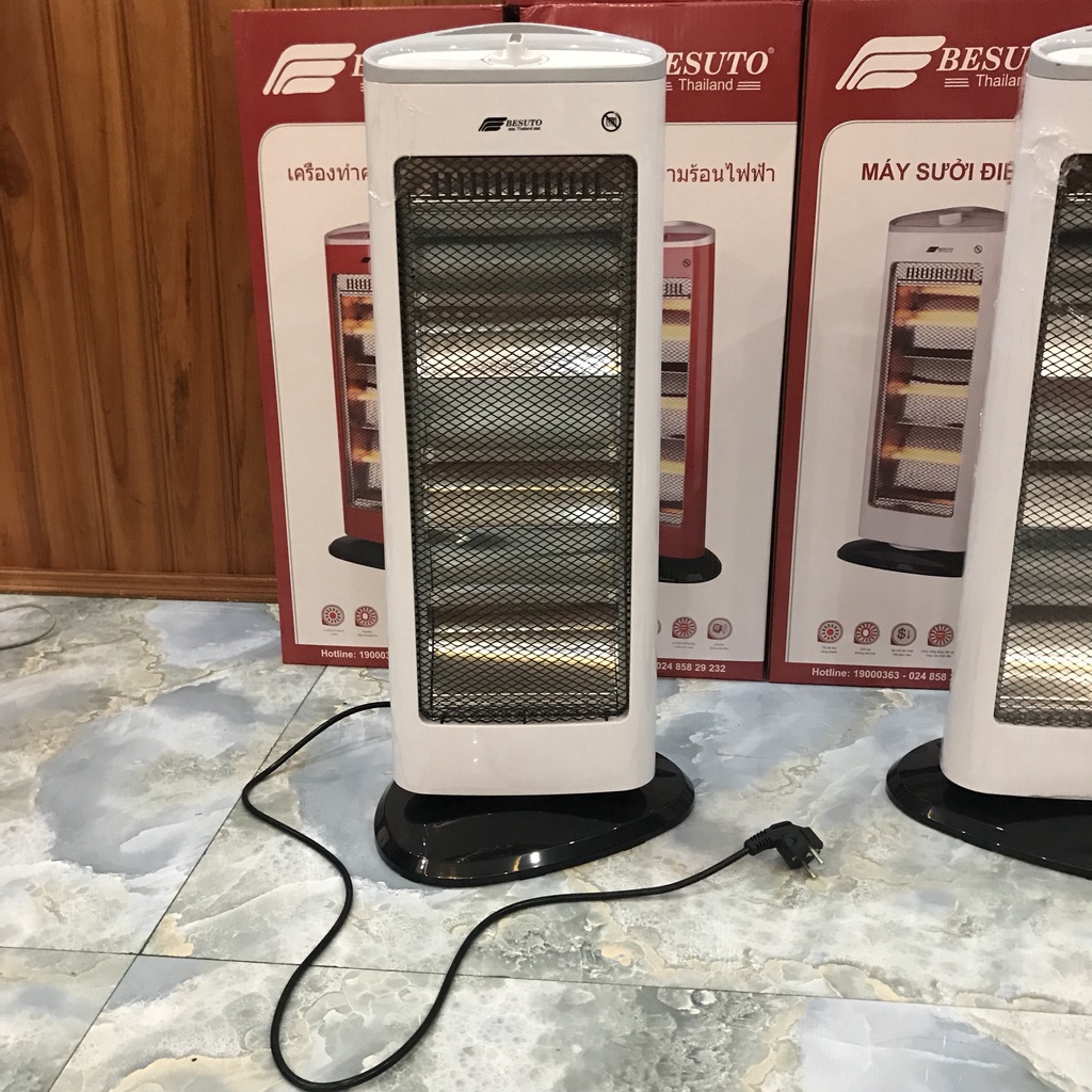 Máy sưởi điện 3 bóng Besuto BST – 7032 Tốc Độ Làm Ấm Nhanh,Có Chế Độ xoay chiều ,tiết kiệm điện[Bảo Hành 12 Tháng]