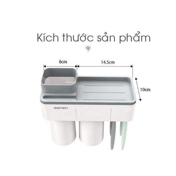 Kệ Để Đồ Nhà Tắm Dán Tường OENON Kèm 2 Cốc Đế Từ Tính