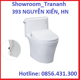 Bồn cầu toto ms887r kết hợp nắp điện tử/ nắp rửa cơ, bệt toto 1 khối, két liền