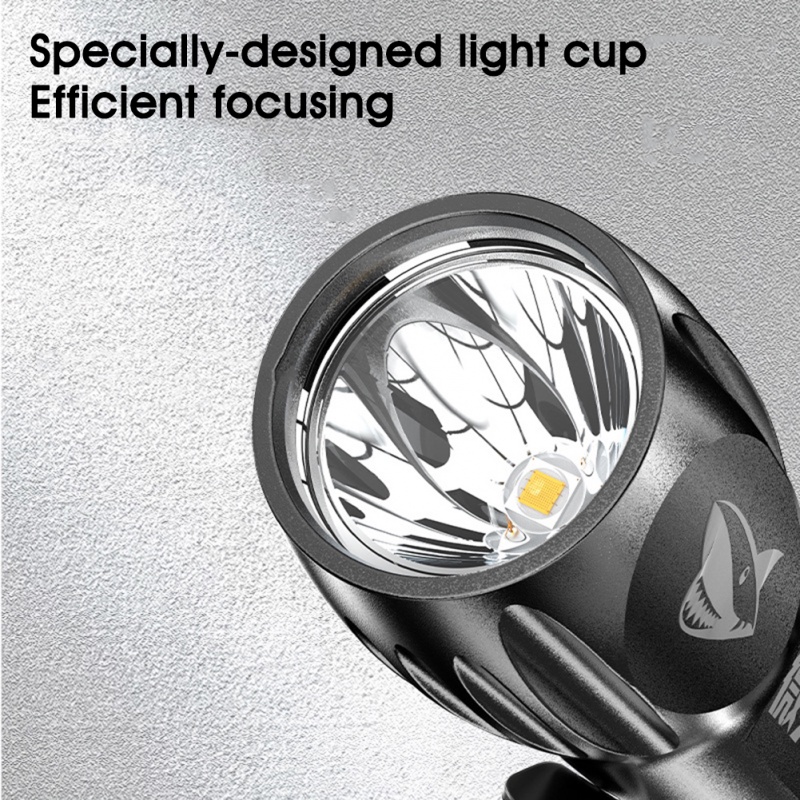 Đèn Pin Cắm Trại Ngoài Trời Bằng ABS Mini Siêu Sáng Có Thể Sạc Lại Bằng Cổng USB