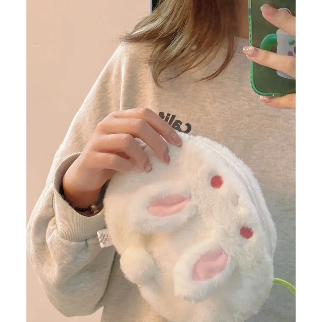 Túi Đeo Chéo Hình Thỏ Con Dễ Thương - Phong cách độc đáo, dễ thương và thời trang