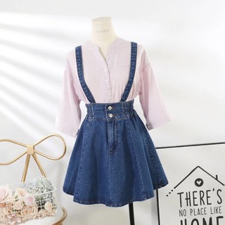 (Order-M) Ulzzang Váy yếm bò dáng xoè M0126