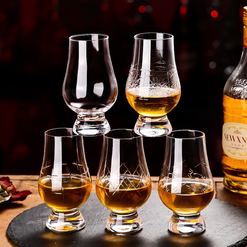 Ly Tasting Thử Trạm Khắc Họa Tiết - Whisky Tasting Glass