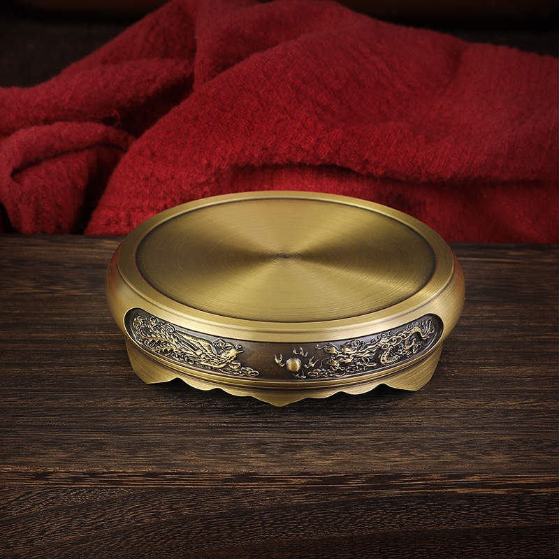 Chân Đế Kê Lư Hương Bằng Đồng Thau Nguyên Chất