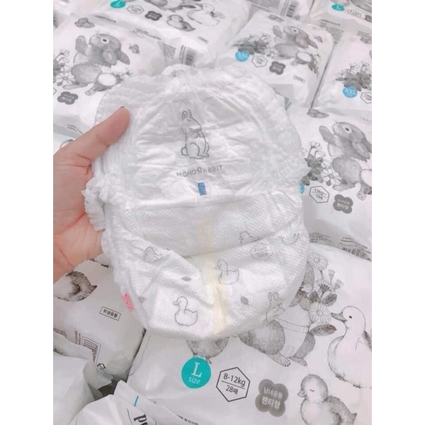 Combo 1 thùng 4b Bỉm Quần Dán Momo Rabbit Nội Địa Hàn Đủ Size S36 M32 L30 XL28 L28 XL22 XXL18 Mamababyvn