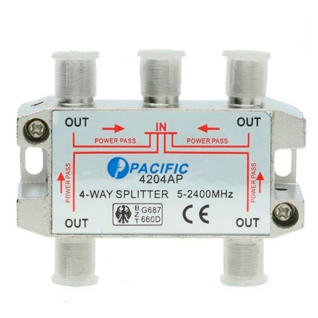 Bộ Chia Truyền Hình Cáp PACIFIC (1 Ra 4)