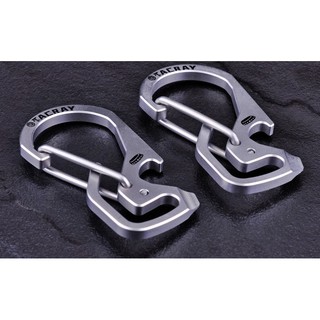 Móc khóa đa năng Titanium TACRAY - Carabiner kèm mở bia (YSK1502)