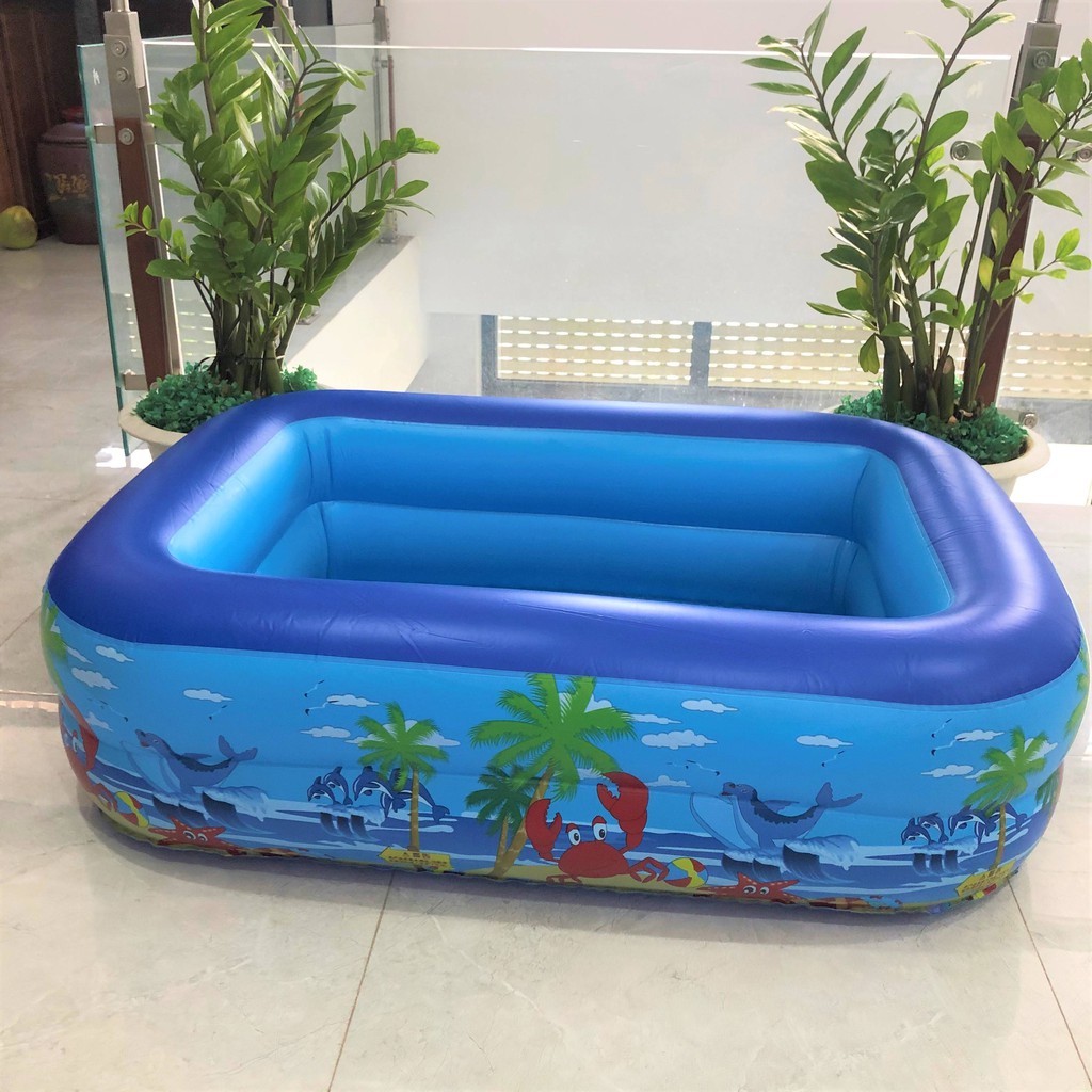 Bể phao bơi 2 tầng 1m1-Hồ bơi trẻ em mini 1m1 - Phao bơi 2 tầng cho bé