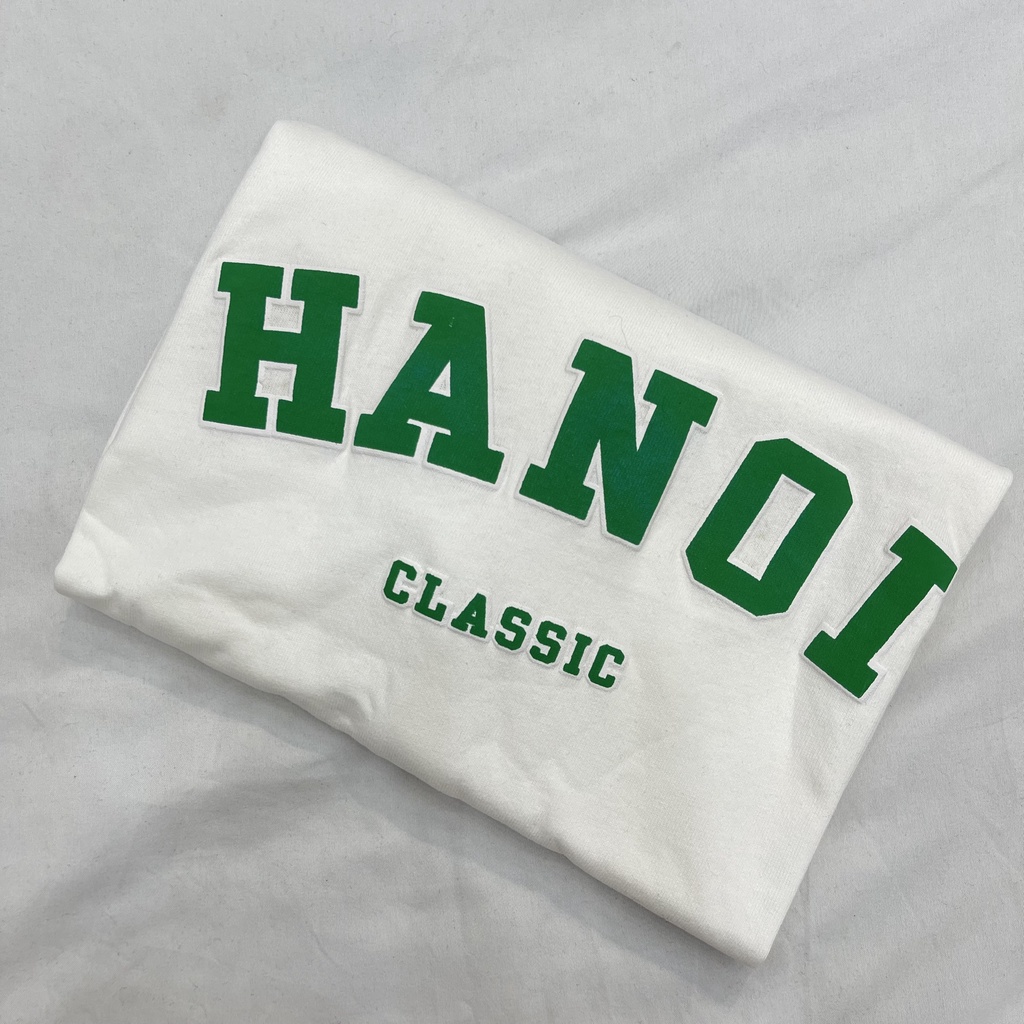 Áo thun 3158 tay lỡ nam nữ Hanoi, áo phông unisex form rộng cotton oversize- Linh Top