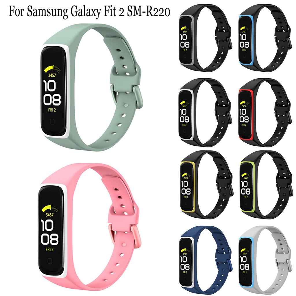 Dây Đeo Silicon Cho Đồng Hồ Thông Minh Samsung Galaxy Fit 2 Sm-R220