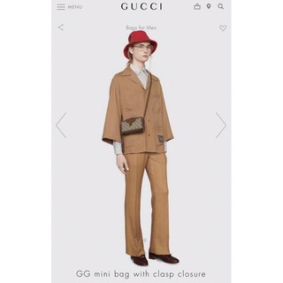 Túi Gucci Claps Closure Da Thật