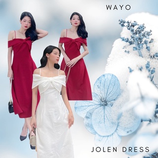 Đầm WAYO dự tiệc xoè trễ vai cao cấp 2 màu